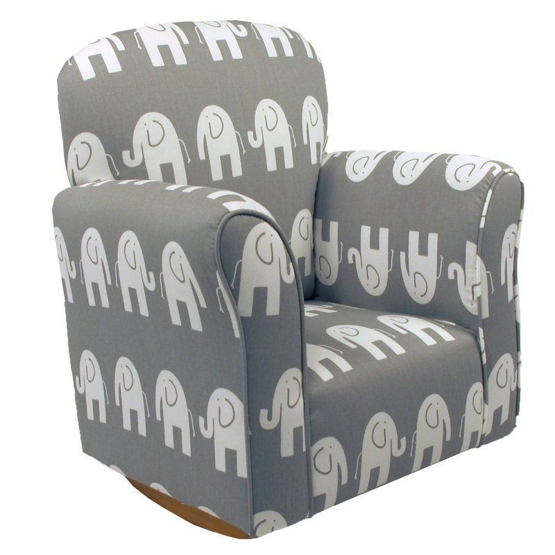 Harriet Bee Starla Child Elephant Cotton Rocking Kids Chair & Reviews